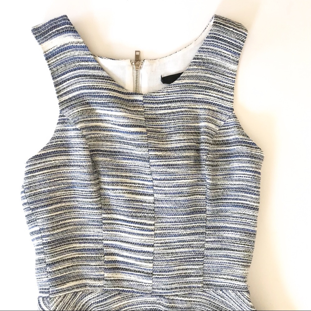 AQUA Fit & Flare Tweed Cutout Dress - Picture 4 of 6